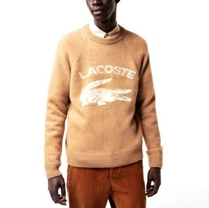 Lacoste Contrast Crock Alpaca Blend Sweater